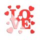 thumbnail image 1 of Bienvenido Love-pegatina de espejo acrílico, autoadhesivo impermeable tridimensional, bricolaje, 1 of 5