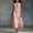 Pink, variant on Morttic Women's Dragonfly Print Sleeveless Maxi Dress – Tiered Ruffle Hem A-Line Solid Color Summer Casual Long Dress White，S