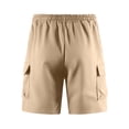 thumbnail image 6 of CCRFTGI Cargo Shorts for men Drawstring Stretch Elastic Waist Casual Work Short with Pockets Khaki M, 6 of 6