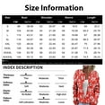 thumbnail image 3 of WTOBBY Women's Fashion Christmas Print Long Sleeve Knitted Cardigan Button Jacket, Festive and Cozy Holiday Sweater with Button Front for Winter Style,Vermilion 2XL, 3 of 6