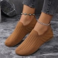 thumbnail image 4 of Willtoo Women's Flats Slip On Go Walk Shoes for Women Comfortable Walking Sneakers Knit Low Wedge Dressy Ballet Shoes, 4 of 7