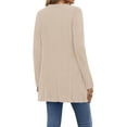 thumbnail image 5 of Fantaslook Fall Cardigan for Women Long Sleeve Open Front Cardigan Casual Button Down Coat with Pockets, 5 of 8
