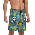 thumbnail image 2 of Yiaed pirates animals for Men's Soft Sleep Pajama Short Lounging Pajama Shorts-X-Large, 2 of 6