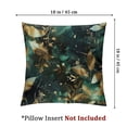 thumbnail image 4 of BANET Fall Leaf DarkGreen Throw Pillow Covers, Set of 2 Square Short Plush Pillow Cover for Home, Sofa, Western Couch, Living Room. Modern Pillow Covers 22x22in, 4 of 7