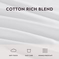 thumbnail image 3 of Laura Ashley- Queen Sheet Set, Luxury Sateen Cotton Bedding, 800 Thread Count, Soft & Smooth Home Decor (Solid White, Queen), 3 of 3