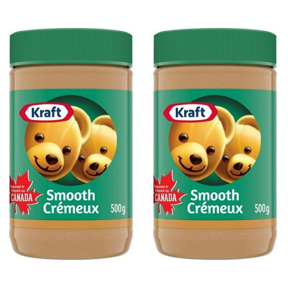 Kraft Smooth Peanut Butter, 500g (2 Pack)