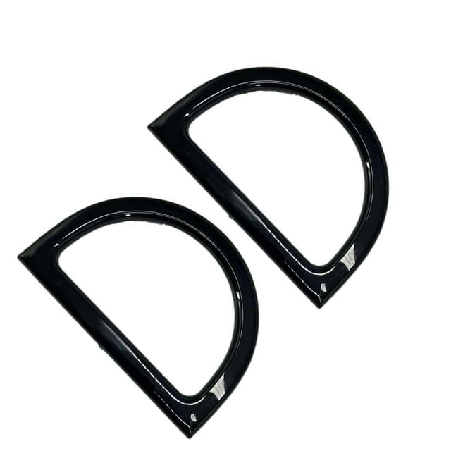 serony 2Pcs Women Purse Handles Belt Replacement DIY Handmade for Tote Purse Making black D shape
