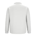 thumbnail image 5 of BXINGOHAI Men Casual Fashion Stand Collar sweatshirts fleece lined Zipper Pullover Long Sleeve Tops Sweatshirt Today Sales White,2XL, 5 of 6