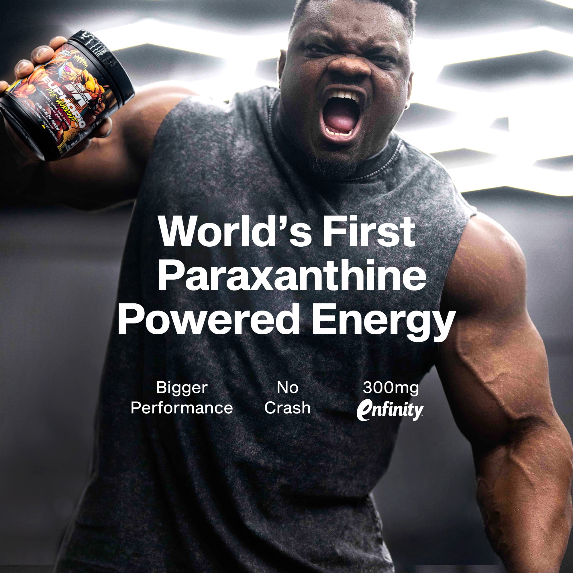 MuscleTech EuphoriQ Preworkout Powder and Energy Support, Boogieman Punch