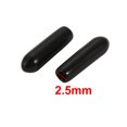 thumbnail image 2 of 200 unids 2.5 mm dia interior pvc tapa de protector de rosca de tornillo de vinilo flexible negro cubierta, 2 of 4