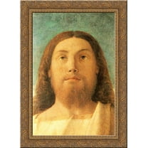 The Redeemer 20x24 Gold Ornate Wood Framed Canvas Art by Bellini, Giovanni