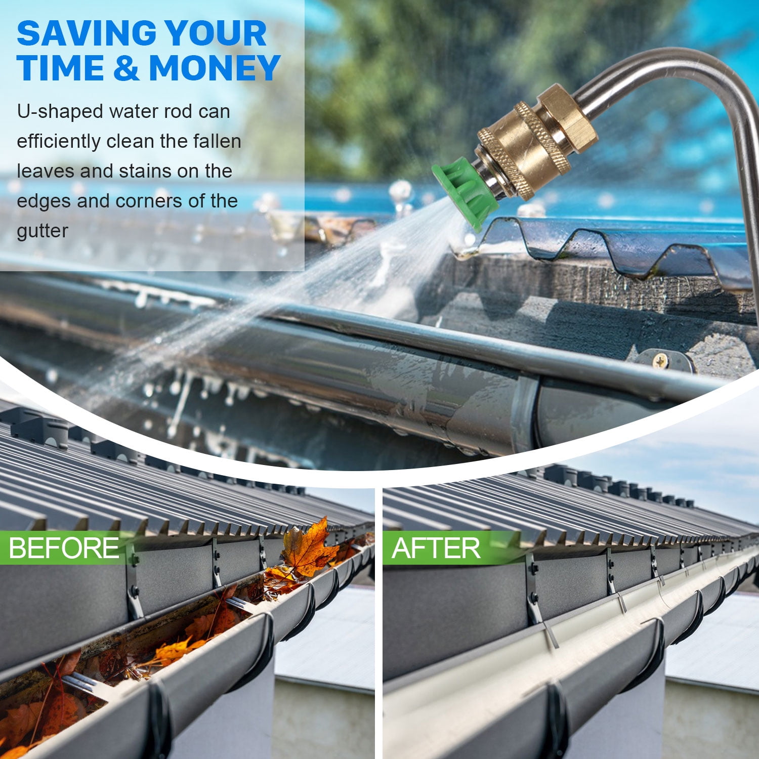 OCHAPA Pressure Washer Extension Attachment Wand, Quick Connect