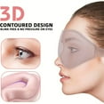 thumbnail image 3 of 3D Contoured Sleep Mask - Soft Light Blocking Eye Cover with Adjustable Strap for Napping  Travel  Night Shift  Yoga Meditation - Solid Color Sponge Eye Mask  Single Pack (Black/Gr,Grey,1pc, 3 of 7