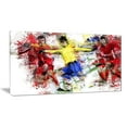 thumbnail image 1 of Design Art Soccer Break Away Canvas Wall Art, 1 of 2