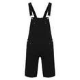 thumbnail image 6 of YABCSAZ Men's Jeans Jumpsuits Distressed Denim Bib Overalls for Men Fashion Slim Fit Black Suspender Pants Plus Pocket Jeans Streetwear Overall Suspender Pants Summer Saving Clearance!, 6 of 9