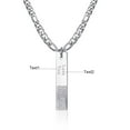thumbnail image 5 of Men's Personalised Custom Bar Necklace Names Engraved Necklace,Gold, 5 of 5
