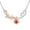 Garnet Red, variant on 1/3 Carat Moissanite Necklace,D VVS1 18K White Gold over Stering Silver Rose Round Cut Simulated Diamond Pendant Necklace Jewelry Birthday Christmas Mother's Day Gifts for Women Mom
