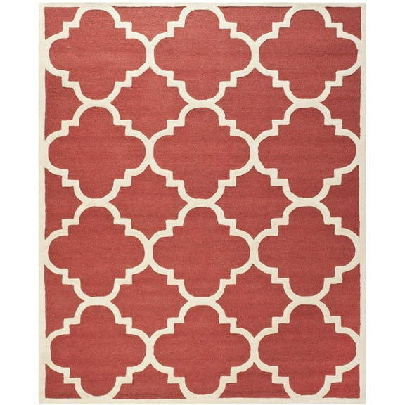 SAFAVIEH Cambridge CAM140L Handmade Rust / Ivory Rug