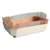 PacknWood 210NBAKE101 Juliette Wooden Baking Mold - 26 oz - 7.4 x 4 x 2" - 80 per case