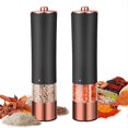 thumbnail image 2 of 2Pcs Automatic Salt Pepper Grinder Electric Spice Mill Battery Powered Adjustable Coarseness Pepper, 2 of 5
