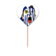 thumbnail image 1 of Uruguay Flag maquillaje Facial Mask Cap Etiqueta del corazón de la bandera del palillo de dientes, 1 of 3