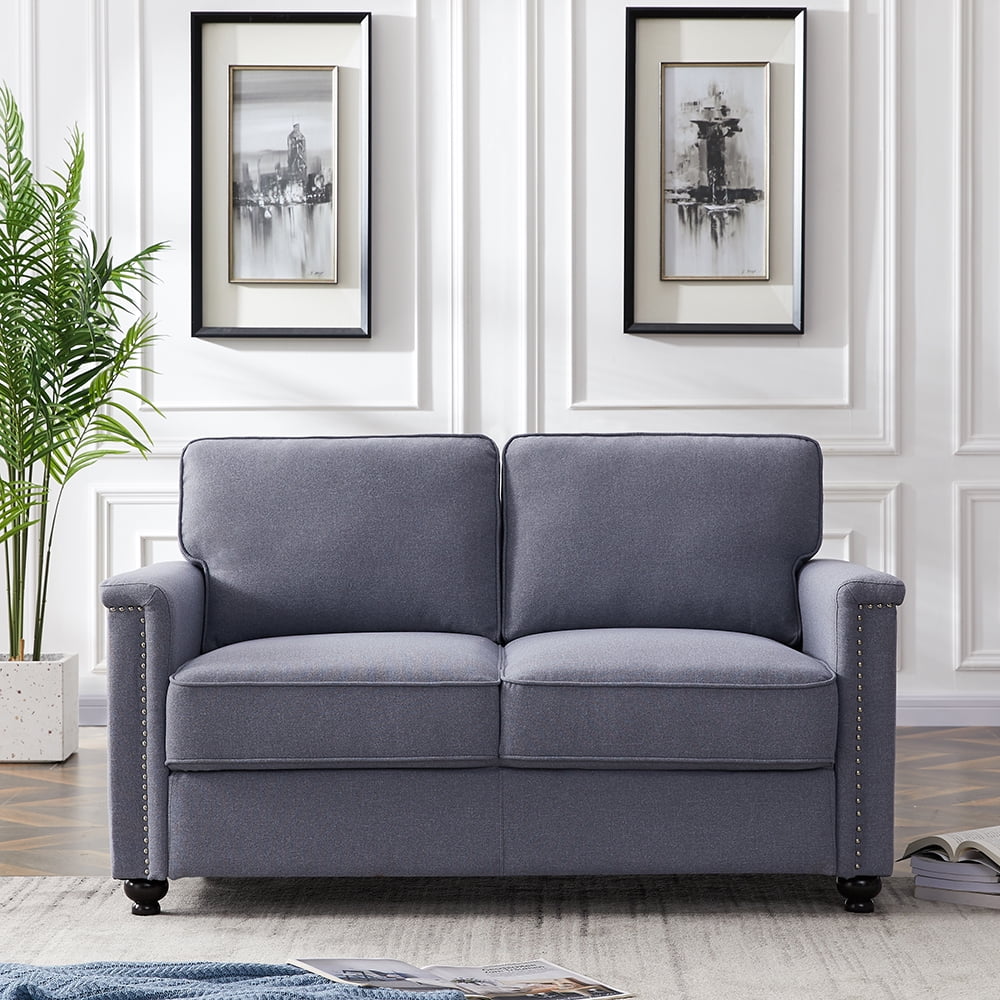 Kepooman 45" Modern Sofa Bed, Upholstery Fabric 3 Seater Sectional Sofa with Wood Leg, Green Kepooman 45" Modern Sofa Bed, Upholstery Fabric 3 Seater Sectional Sofa with Wood Leg, Green