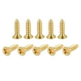 thumbnail image 1 of Unique Bargains M3x12mm Brass Wood Screws, Phillips Flat Head Self Tapping Connector 50Pack, 1 of 5