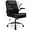 Jet Black, variant on CRXX Office Desk Chair Executive Computer Ergonomic PU Leather Mid-Back Gaming Chair with Wheels Adjustable Flip-up Armrest Swivel for Home, Bedroom, Study (White)