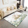 thumbnail image 1 of Rabbit Area Rug,Wild Animal Indoor Floor Mat 3X5,Watercolor Plant Flowers, 1 of 6