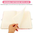 thumbnail image 3 of Girl Plush Diary Fluffy Notebook Girl Diary Notebook Girl Gift Student Diary with Lock, 3 of 4