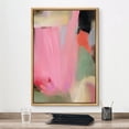 thumbnail image 2 of IDEA4WALL Framed Canvas Print Pastel Pink Geometric Paint Strokes Abstract Wall Art Modern Artwork Decor Bohemian Minimalism Relax/Zen for Living Room, Bedroom - Natural 16"x24", 2 of 5