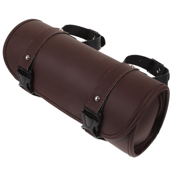 WRISTBIQUE Motorcycle Handlebar Bag Coffee with Tool Storage for Convenient Access
