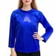 thumbnail image 1 of Blusas y camisas de manga larga con cuello redondo Conjunto de rendimiento con brillo para niños Camiseta versátil de manga larga con cuello redondo para niños Camiseta de poliéster para niños, 1 of 6