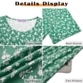 thumbnail image 6 of MOSHU Dresses for Women Crewneck Short Sleeves Women Dresses Casual A-Line Midi Dress with Pockets, 6 of 8