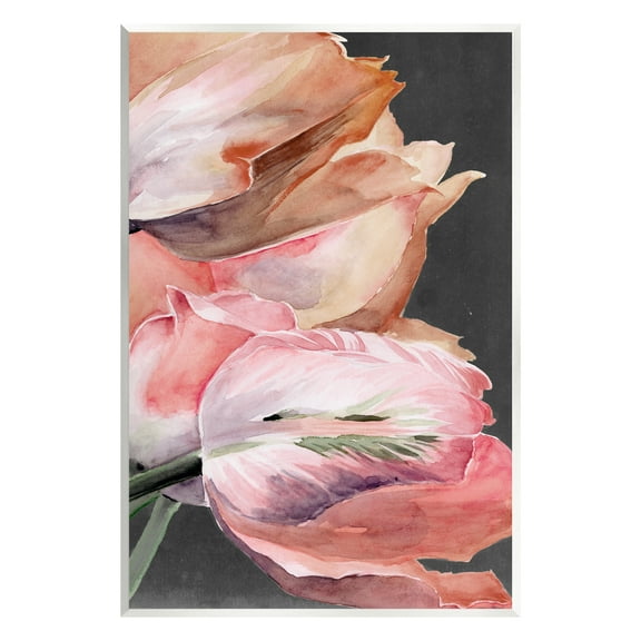 Stupell Industries Pink Tulips Flower Arrangement Botanical & Floral Painting Unframed Art Print Wall Art