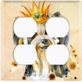 thumbnail image 3 of Metal Light Switch Plate Cover Cute Shih Tzu Golden Crown Outfit DOG014, 3 of 13