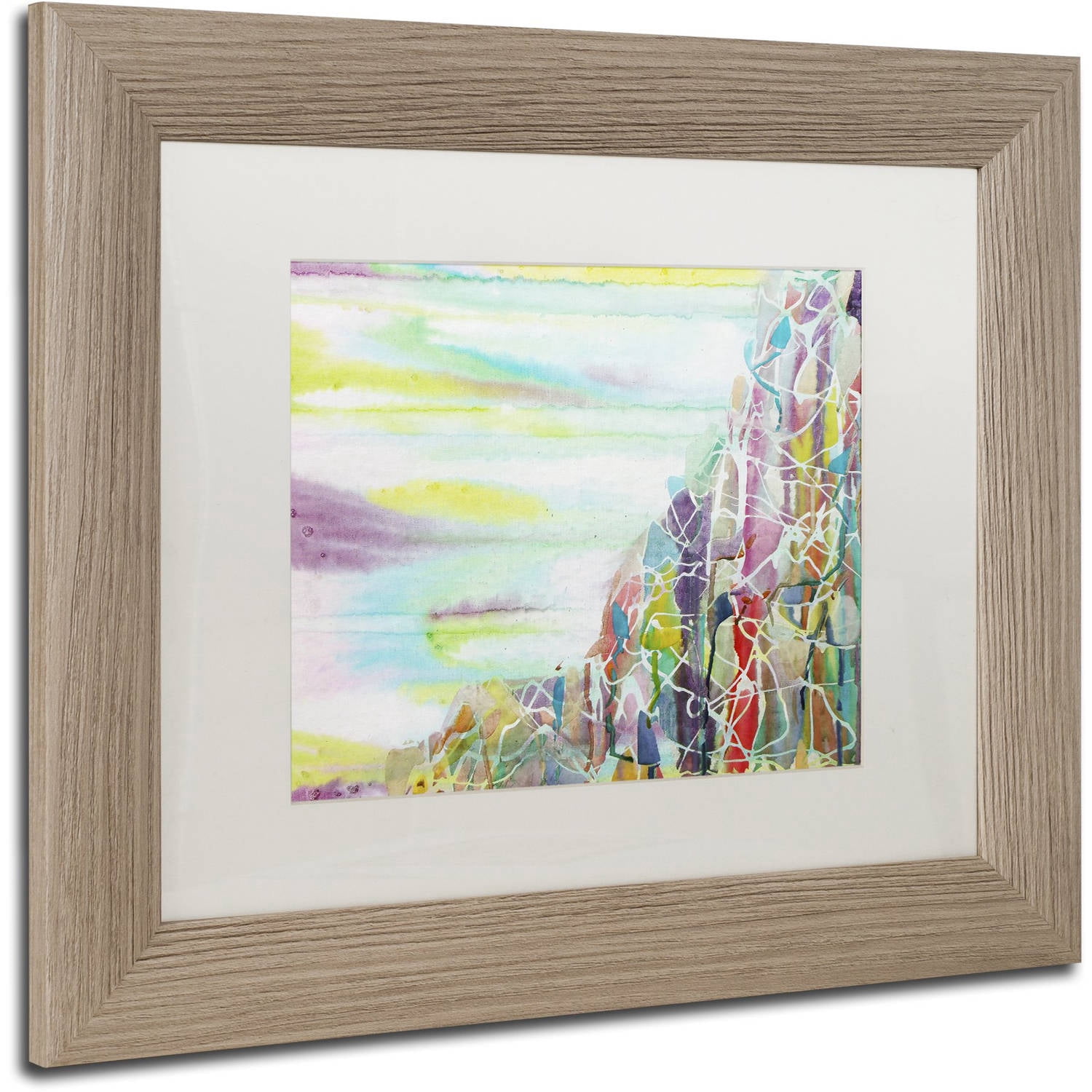 Trademark Fine Art "Chimborazo" Canvas Art by Lauren Moss White Matte, Birch Frame
