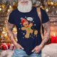 thumbnail image 1 of Camisetas Vintage para hombre, trajes navideños, ropa con gráfico de Papá Noel, ropa informal estilo Hip Hop con cuello redondo Extra grande para hombre, camisetas 2023, 1 of 4