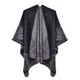 thumbnail image 1 of RXIRUCGD Cape Châle Mode Ethnique pour Femmes Écharpe Ample (Noir), 1 of 3