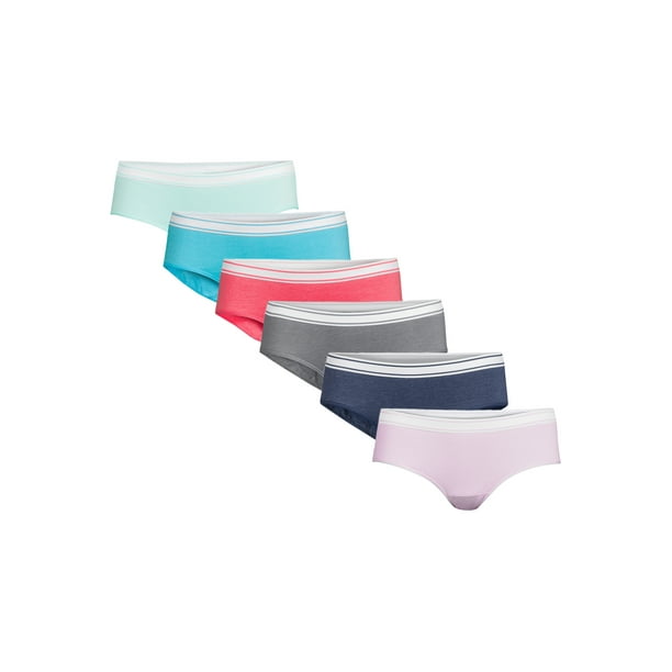 Secret Treasures Womens Heather Hipster Panties 6 Pack 4240