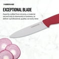 thumbnail image 4 of Farberware Professional 5-inch Ceramic Utility Knife with Red Blade Cover and Handle, 4 of 15