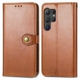 thumbnail image 2 of for Samsung Galaxy S24 Ultra Phone Case Wallet Card Holder, Premium PU Leather Stand Flip Wrist Strap Magnetic Closure Shockproof Protective Wallet Case Cover for Samsung Galaxy S24 Ultra, Brown, 2 of 6