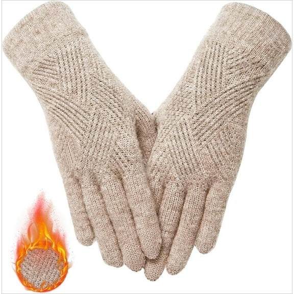 Jtbuh XLY Winter Gloves for Women Touch Screen Thermal Lining Warm Gloves Cold Weather Christmas Gifts