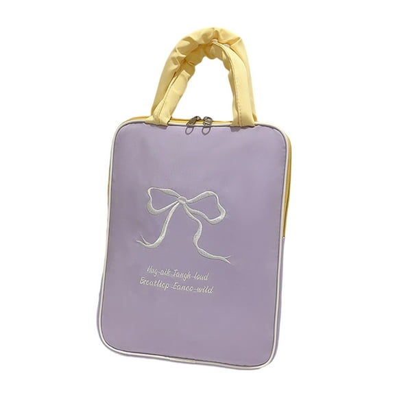 Sweet Bowknot Laptop Sleeve Case,Small/Large Laptop Sleeve Bag,Laptop Case Computer Bag Cover with Handle for Notebook