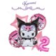 thumbnail image 3 of 1 juego de globos Kuromi, suministros para fiestas, globo de aluminio redondo de 18 pulgadas y 32 pulgadas con números del 1 al 9, decoración para fiestas, temática de Sanrio, regalo para eventos fami, 3 of 5