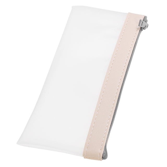 unbranded Organizadora Transparente Beige Para Viaje Con Para Monedas Y Cosméticos