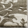 thumbnail image 4 of SAFAVIEH Florida Merrick Floral Shag Area Rug, Smoke/Beige, 3'3" x 5'3", 4 of 8