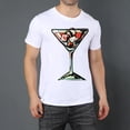 thumbnail image 2 of Summer Men Tee ShirtParty (1) Graphic Letter Print T Shirts Crew Neck Short Sleeves Sports Sizes XS-5XL, 2 of 5