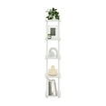 thumbnail image 5 of Furinno Turn-N-Tube 5-Tier Corner Square Rack Display Shelf in White/White, 5 of 6