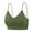 Green_BL38, variant on Lumtrix Deep V Neck Sports Bras for Women Thin Straps Ribbed Bralettes Yoga Top Basic Wireless Camisole White XL